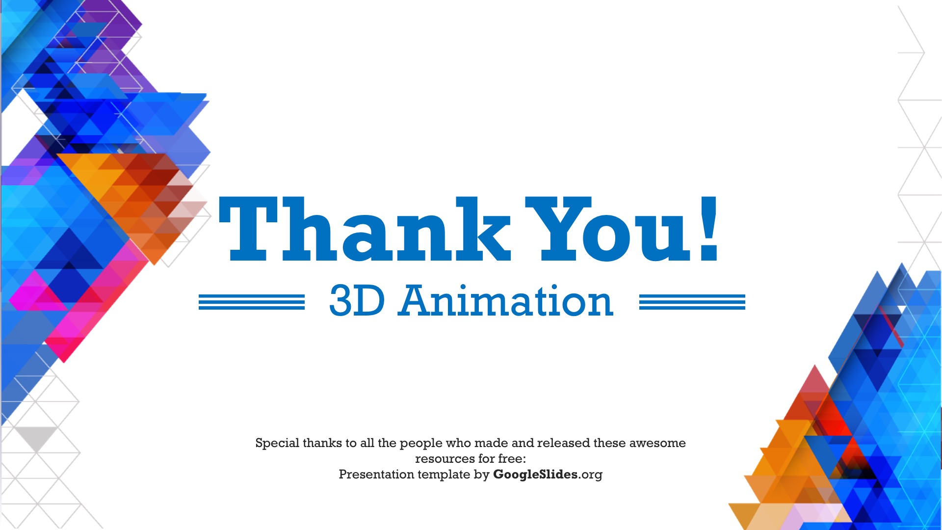 3d thank you slides for powerpoint presentation