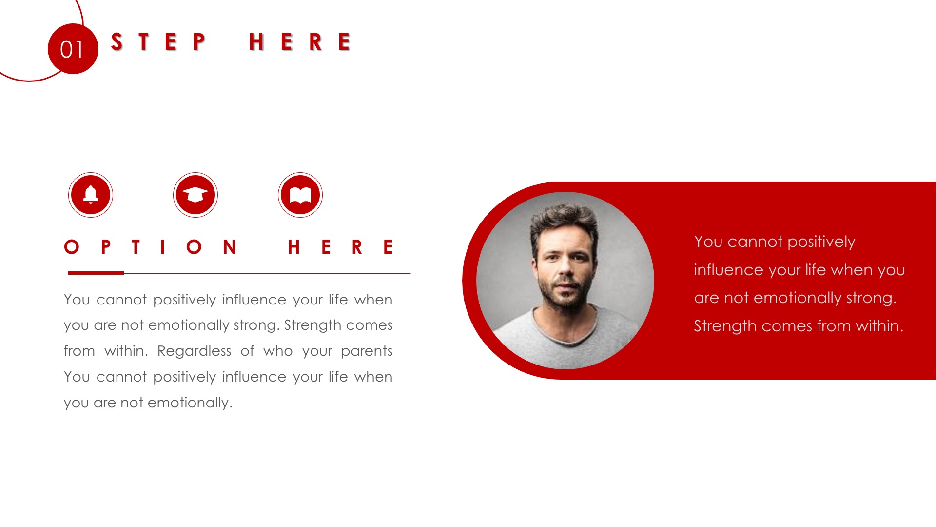 red powerpoint template